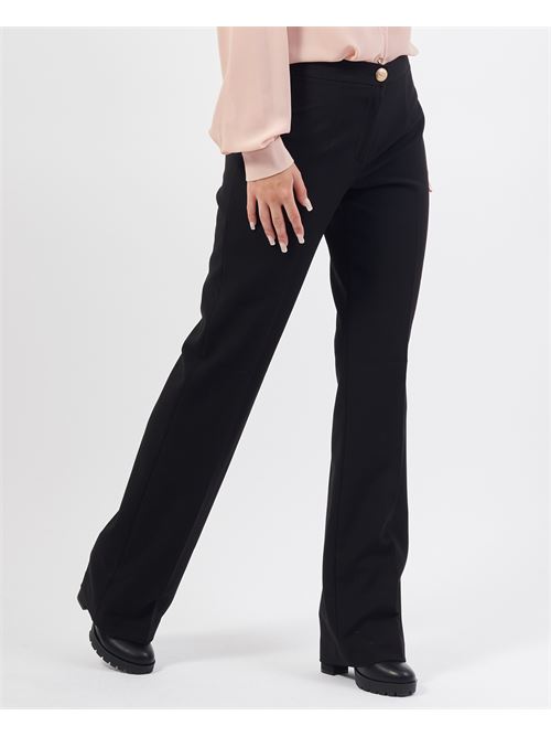 Pantaloni donna Yes Zee modello dritto YES ZEE | P389-K9000801